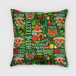 Подушка квадратная Итальянская пицца, цвет: 3D-принт