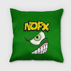 Подушка квадратная NOFX Face, цвет: 3D-принт
