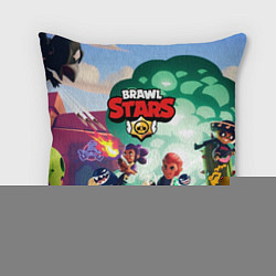 Подушка квадратная Brawl Stars, цвет: 3D-принт