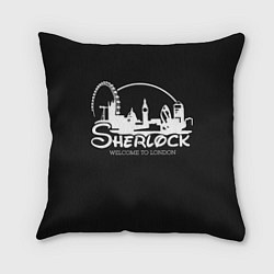 Подушка квадратная Sherlock, цвет: 3D-принт