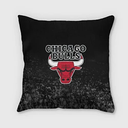 Подушка квадратная CHICAGO BULLS, цвет: 3D-принт