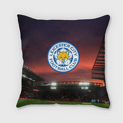 Подушка квадратная FC Leicester City, цвет: 3D-принт