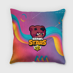 Подушка квадратная BRAWL STARS NITA, цвет: 3D-принт