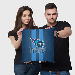 Подушка квадратная Tennessee Titans, цвет: 3D-принт — фото 2