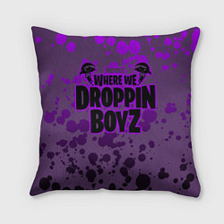 Подушка квадратная Droppin Boys, цвет: 3D-принт