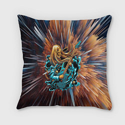 Подушка квадратная ROCK GIRL, цвет: 3D-принт