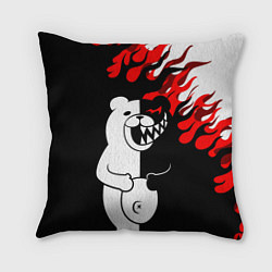 Подушка квадратная MONOKUMA, цвет: 3D-принт