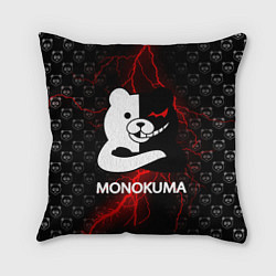 Подушка квадратная MONOKUMA, цвет: 3D-принт