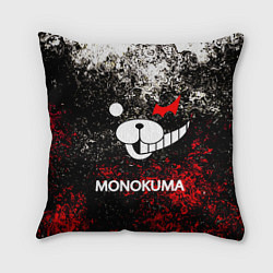 Подушка квадратная MONOKUMA, цвет: 3D-принт