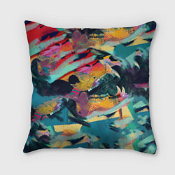 Подушка квадратная Абстрактный рисунок, цвет: 3D-принт
