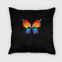 Подушка квадратная Бабочка, цвет: 3D-принт