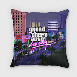 Подушка квадратная Grand Theft Auto Vice City, цвет: 3D-принт