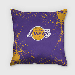 Подушка квадратная LA LAKERS, цвет: 3D-принт