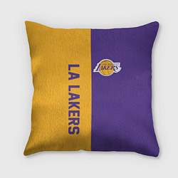 Подушка квадратная LA LAKERS, цвет: 3D-принт