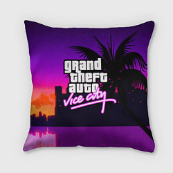 Подушка квадратная GTA:VICE CITY, цвет: 3D-принт