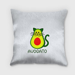 Подушка квадратная AVOGATO, цвет: 3D-принт