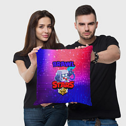 Подушка квадратная Brawl Stars 8 BIT, цвет: 3D-принт — фото 2