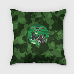 Подушка квадратная Пограничные Войска, цвет: 3D-принт