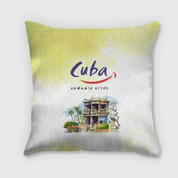 Подушка квадратная Куба, цвет: 3D-принт