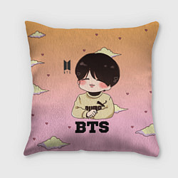 Подушка квадратная BTS, цвет: 3D-принт