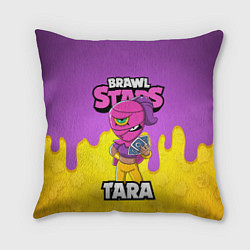 Подушка квадратная BRAWL STARS TARA, цвет: 3D-принт