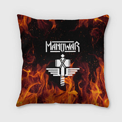 Подушка квадратная Manowar, цвет: 3D-принт