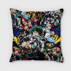 Подушка квадратная Моя геройская академия, цвет: 3D-принт