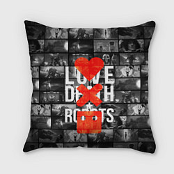 Подушка квадратная LOVE DEATH ROBOTS LDR, цвет: 3D-принт