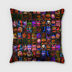 Подушка квадратная Five Nights At Freddy's, цвет: 3D-принт