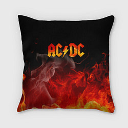 Подушка квадратная ACDC, цвет: 3D-принт