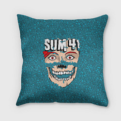 Подушка квадратная Sum41 poster, цвет: 3D-принт