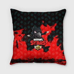 Подушка квадратная BRAWL STARS:CROW, цвет: 3D-принт