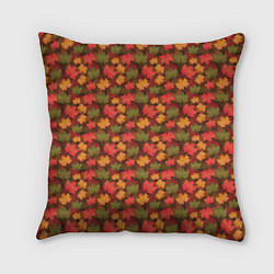 Подушка квадратная Maple leaves, цвет: 3D-принт