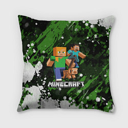 Подушка квадратная Minecraft Майнкрафт, цвет: 3D-принт