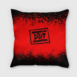 Подушка квадратная ДДТ Лого, цвет: 3D-принт
