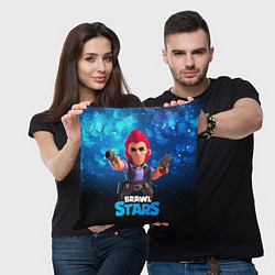 Подушка квадратная Brawl Stars Colt Кольт, цвет: 3D-принт — фото 2