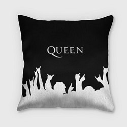 Подушка квадратная QUEEN, цвет: 3D-принт