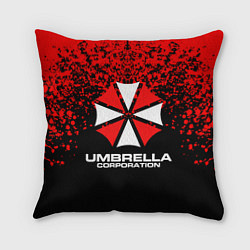 Подушка квадратная Umbrella Corporation, цвет: 3D-принт