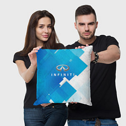 Подушка квадратная Infiniti, цвет: 3D-принт — фото 2