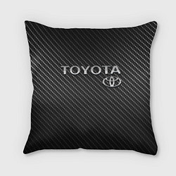 Подушка квадратная TOYOTA CARBON, цвет: 3D-принт