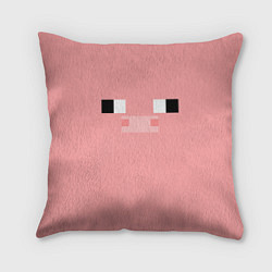 Подушка квадратная Minecraft Pig, цвет: 3D-принт