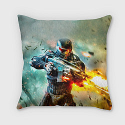 Подушка квадратная CRYSIS, цвет: 3D-принт