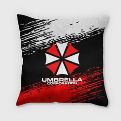 Подушка квадратная Umbrella Corporation, цвет: 3D-принт