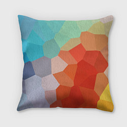 Подушка квадратная Пикси кристаллы, цвет: 3D-принт