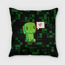 Подушка квадратная Minecraft Creeper, цвет: 3D-принт