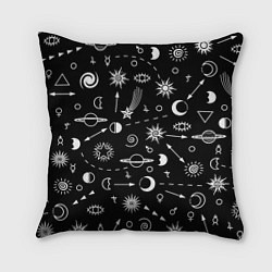Подушка квадратная Космос, цвет: 3D-принт