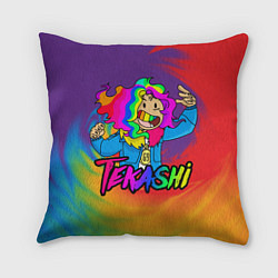 Подушка квадратная 6IX9INE, цвет: 3D-принт