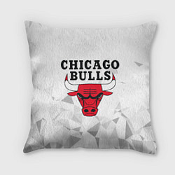 Подушка квадратная CHICAGO BULLS, цвет: 3D-принт