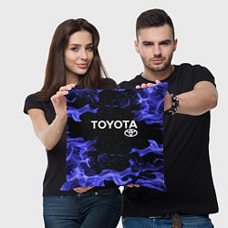 Подушка квадратная TOYOTA, цвет: 3D-принт — фото 2