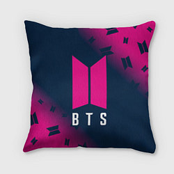 Подушка квадратная BTS БТС, цвет: 3D-принт